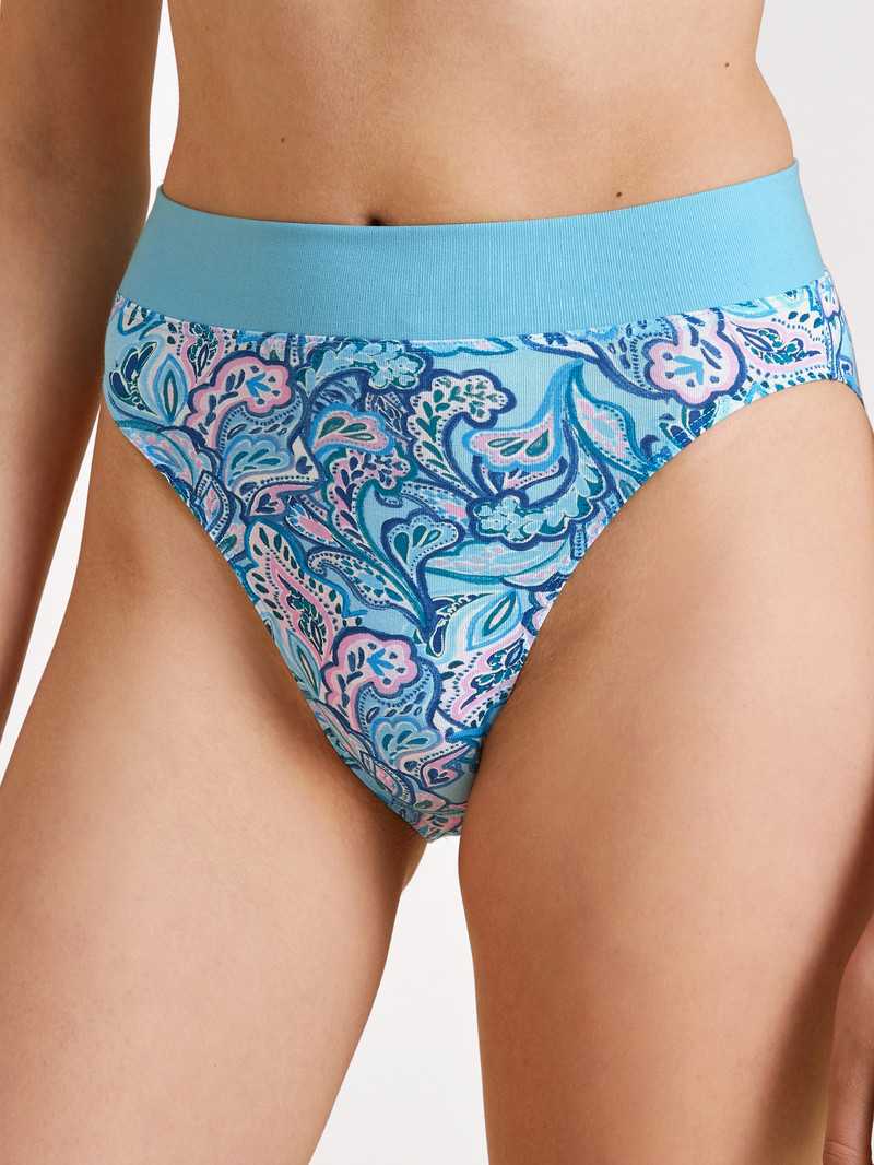 Blue Topaz Calida Elastic Trend Brief, High Waist Women Underwear | UTJFH-4102