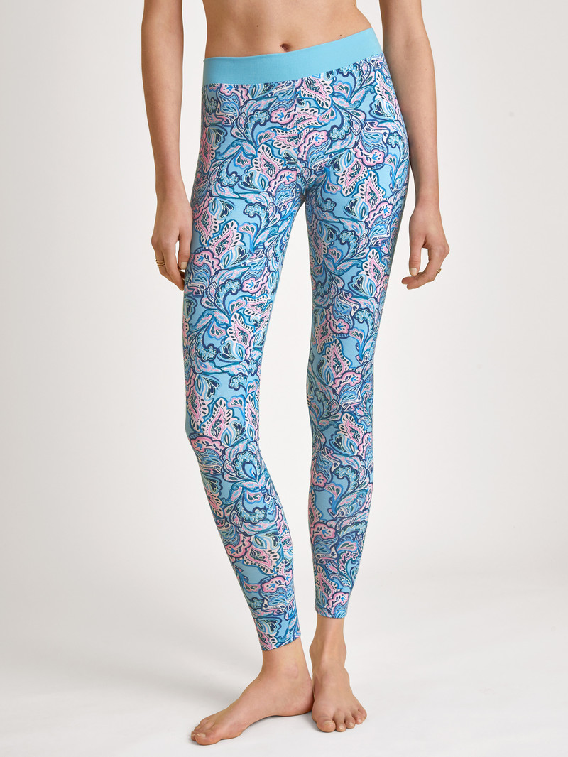 Blue Topaz Calida Elastic Trend Leggings Women Loungewear | PLRXW-7298