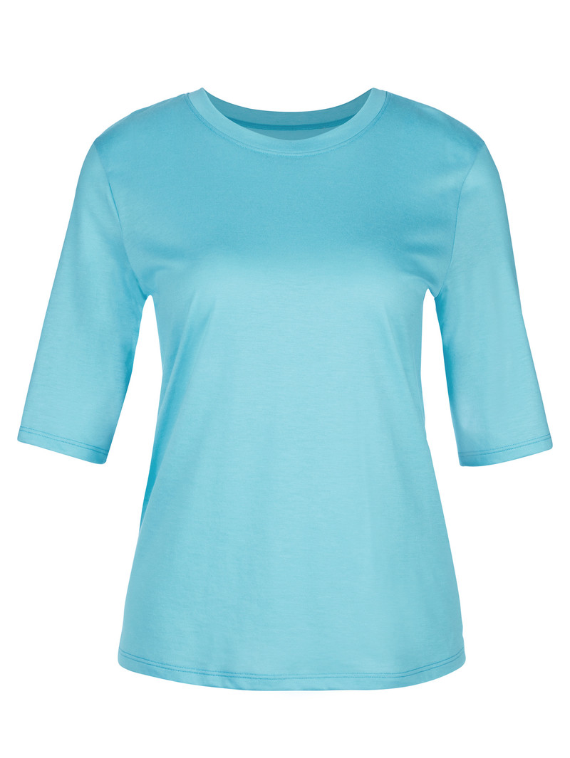 Blue Topaz Calida Favourites Energy Shirt Short Sleeve Women Loungewear | EFVOU-6358