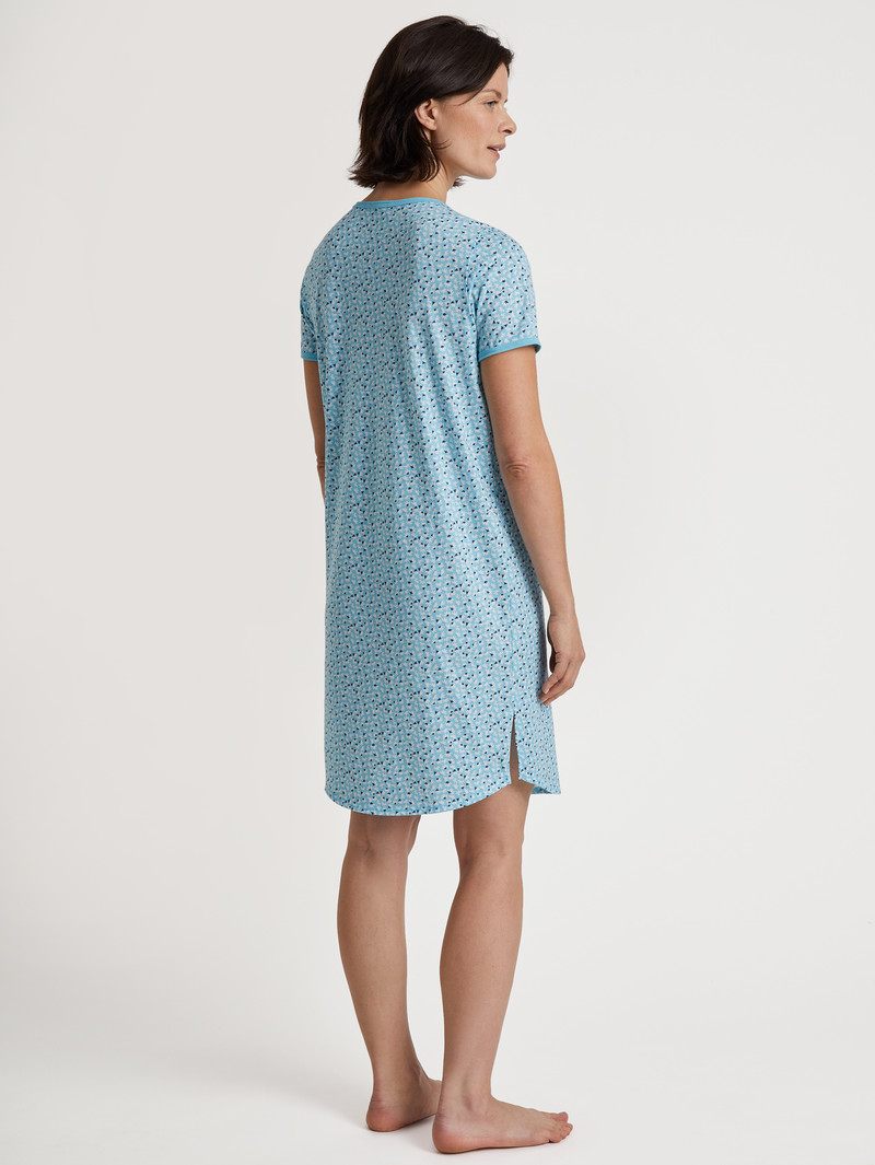 Blue Topaz Calida Special Nightdress Women Sleepwear | HNFXT-4750