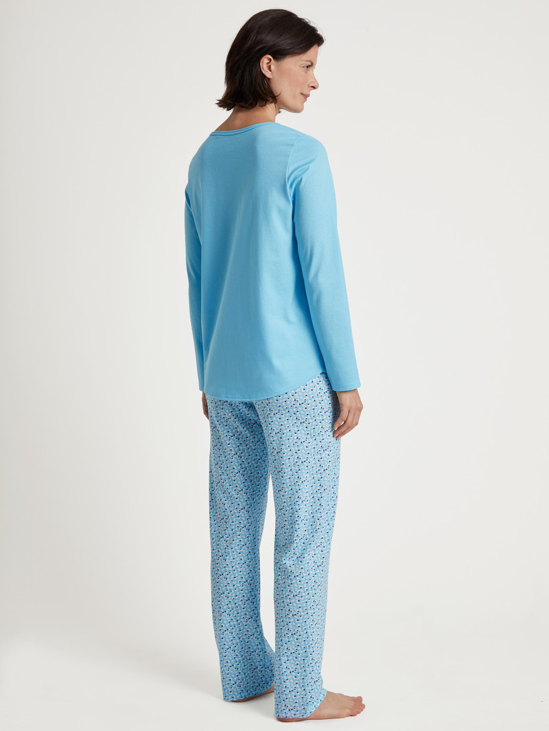 Blue Topaz Calida Special Pyjama Women Sleepwear | AHOGI-1492