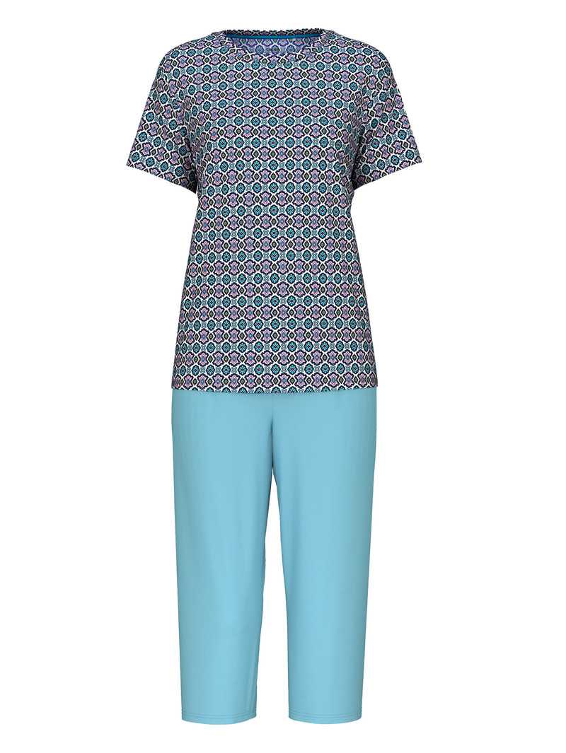 Blue Topaz Calida Spring Nights 3/4 Pyjamas Women Sleepwear | SKJQO-2594