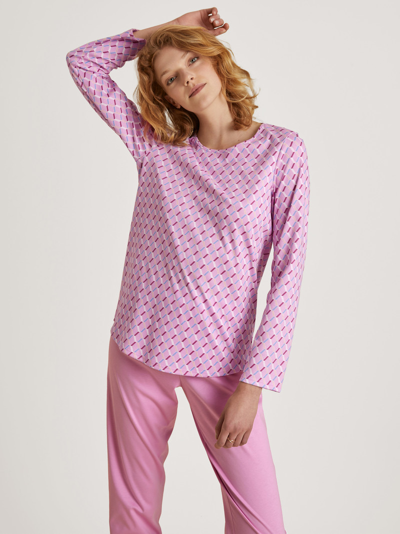 Bubble Gum Pink Calida Daylight Dreams Pyjama Women Sleepwear | WKPTI-3846