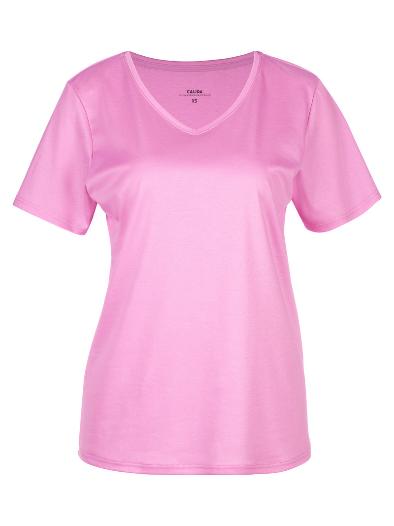 Bubble Gum Pink Calida Favourites Space Shirt Short Sleeve Women Loungewear | BCYDU-4371