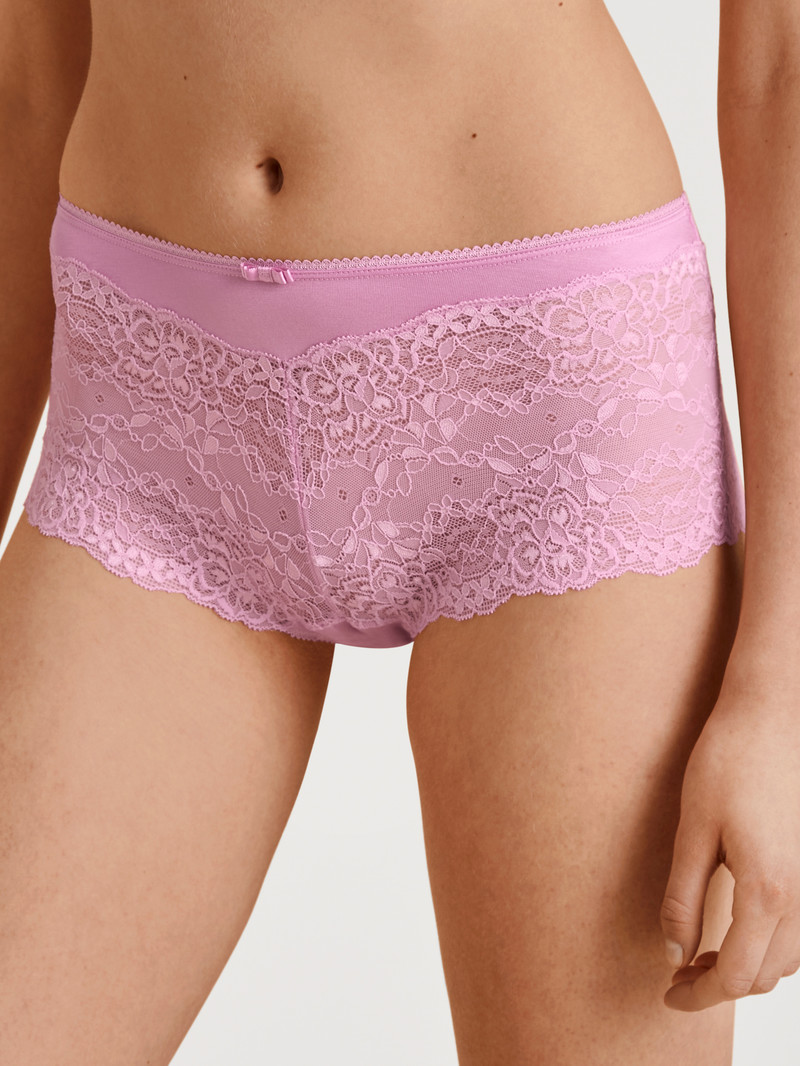 Bubble Gum Pink Calida Sensual Secrets Shorty Regular Cut Women Underwear | WQVCA-9680