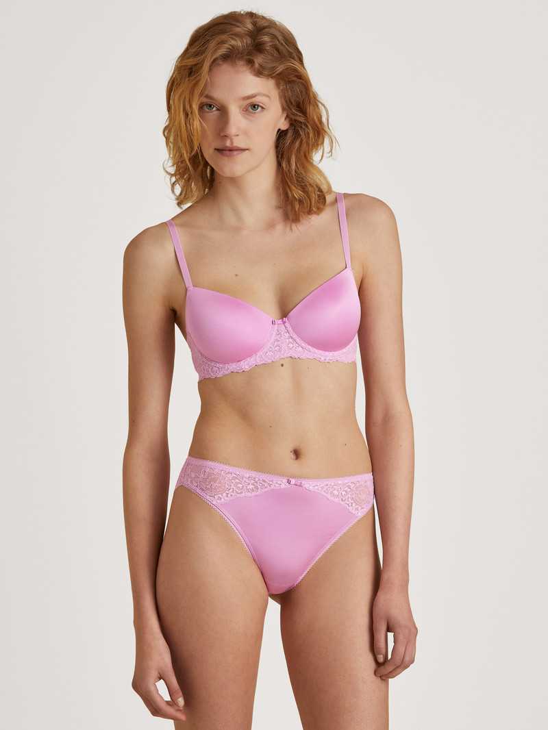 Bubble Gum Pink Calida Sensual Secrets Underwired T-shirt Bra With Padding Women Underwear | BCKOL-6314