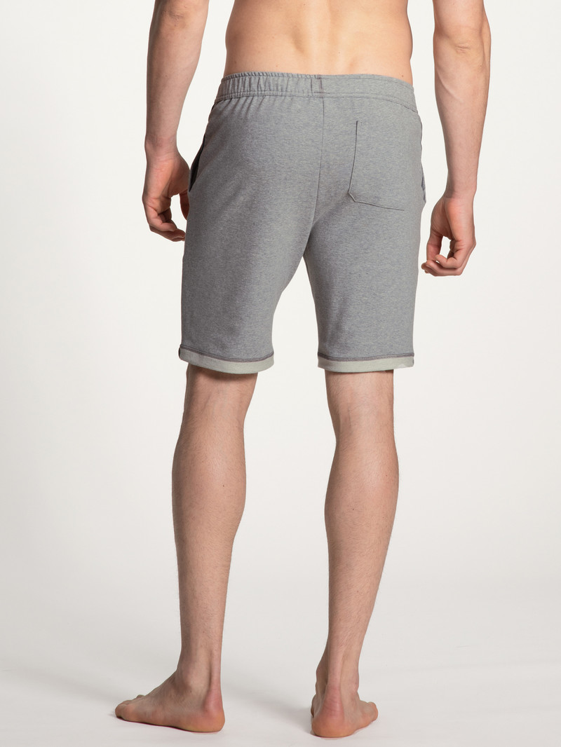 Carbon Melé Calida Remix Basic Lounge Bermudas Men Loungewear | MQOCY-7413