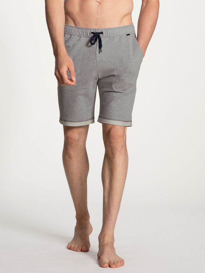 Carbon Melé Calida Remix Basic Lounge Bermudas Men Loungewear | MQOCY-7413