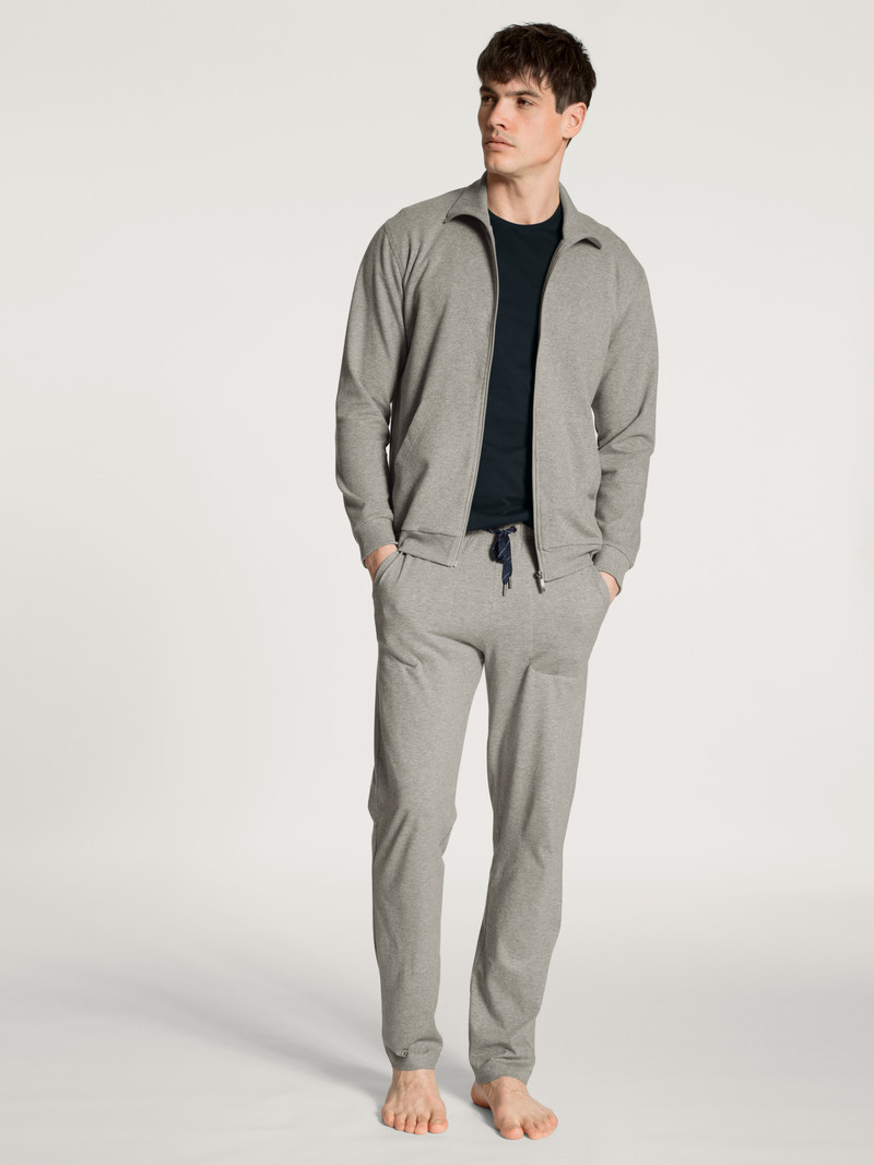 Carbon Melé Calida Remix Basic Lounge Jacket Men Loungewear | GEJPI-5906