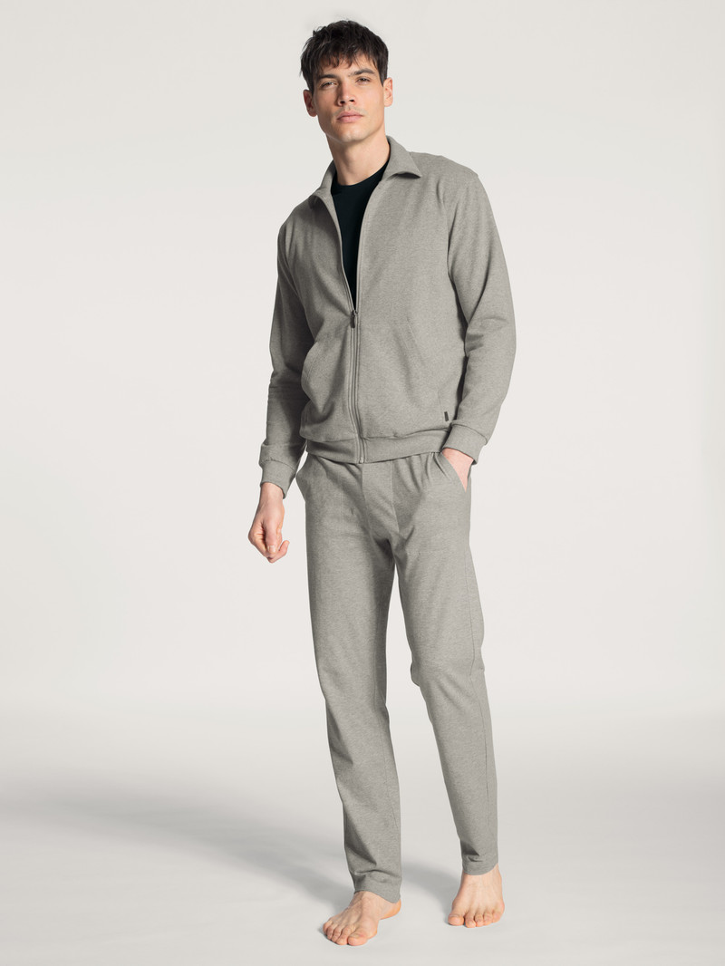 Carbon Melé Calida Remix Basic Lounge Jacket Men Loungewear | GEJPI-5906