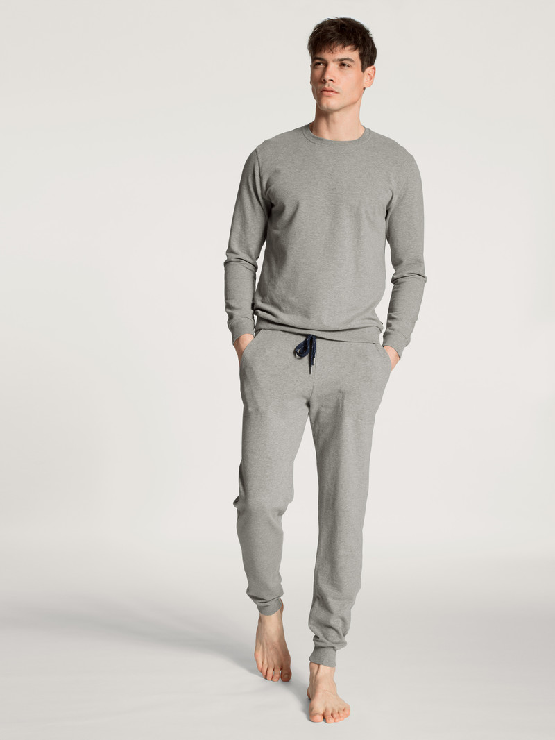 Carbon Melé Calida Remix Basic Lounge Pants Men Loungewear | KBPHZ-2546