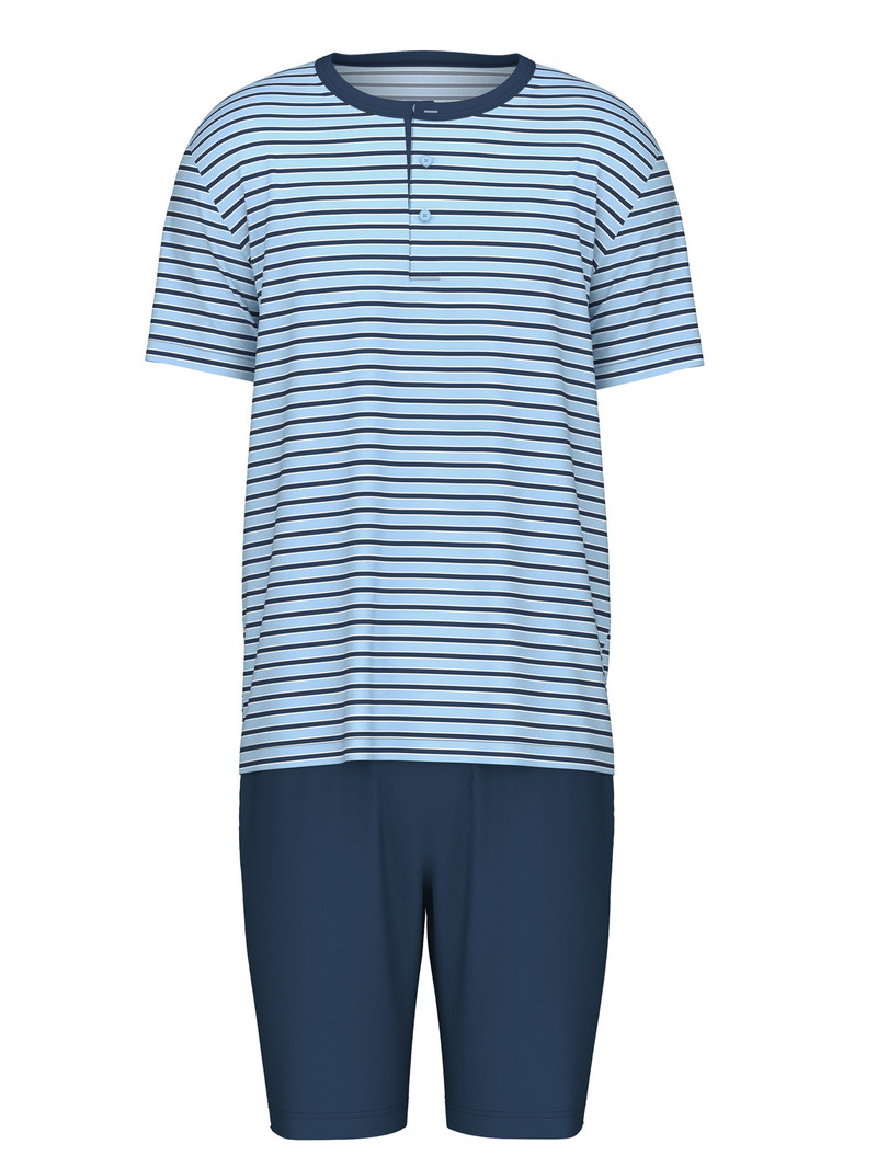 Cascade Blue Calida Relax Streamline 4 Short Pyjama Men Sleepwear | TBRFN-7942