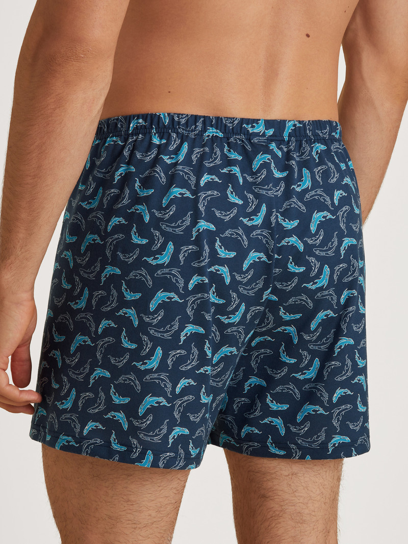 Danube Blue Calida Prints Boxer Shorts Men Underwear | QOUSV-3261