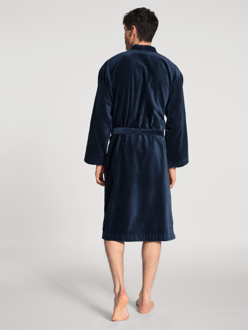 Dark Blue Calida After Shower Bathrobe Kids' Pyjama | UVKXL-4139 