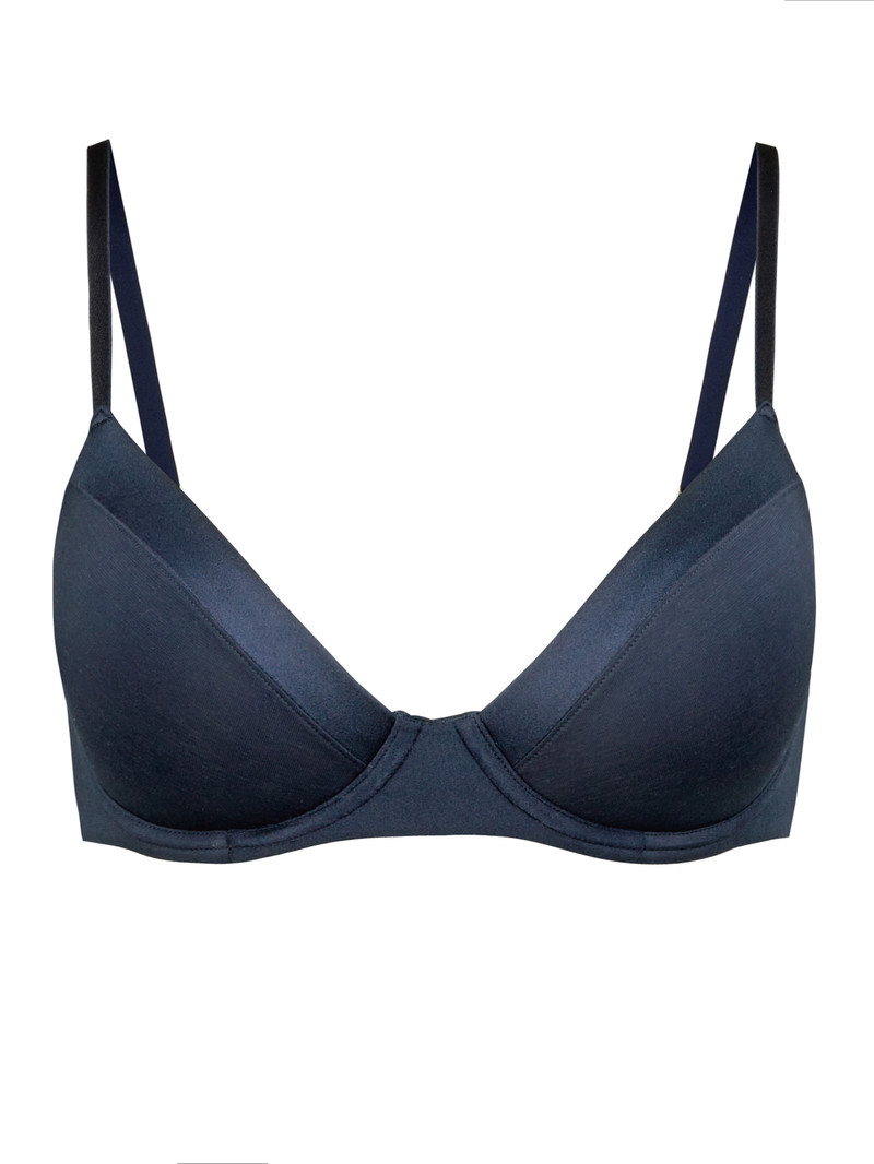 Dark Blue Calida Cate T-shirt Bra Women Underwear | LSPOZ-1364