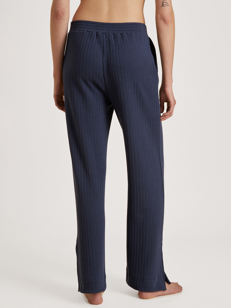 Dark Blue Calida Lounge Harmony Pants Women Loungewear | HFKGQ-7329