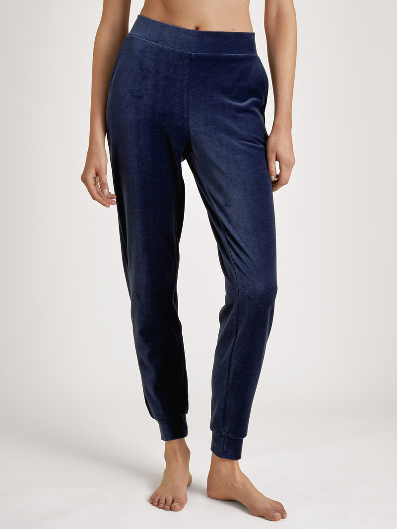 Dark Blue Calida Lounge Space Pants Women Loungewear | MPUXI-9653