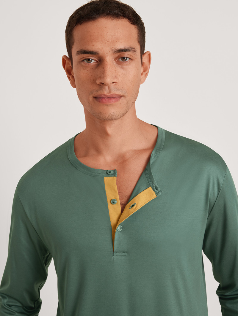 Dark Glen Calida 100% Nature Refresh Long Sleeve Shirt, Cradle To Cradle Certified® Men Loungewear | XANOM-9720