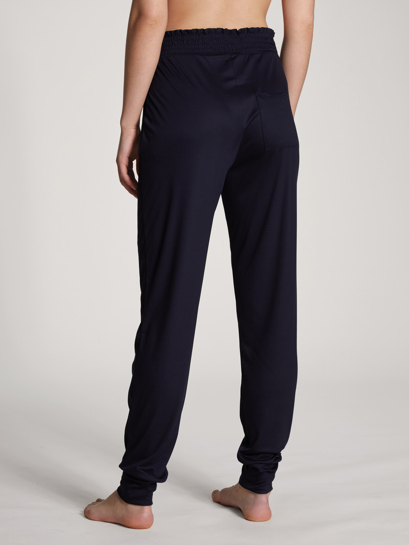 Dark Lapis Blue Calida Circular Sleep Pants Women Yoga | MPRUQ-0963