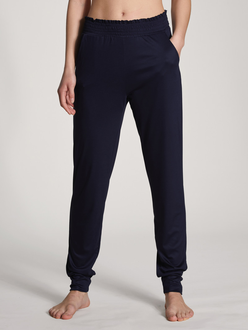 Dark Lapis Blue Calida Circular Sleep Pants Women Yoga | MPRUQ-0963