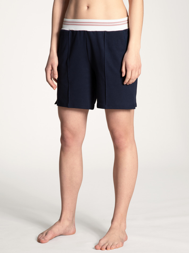 Dark Lapis Blue Calida Favourites Lounge Shorts Women Yoga | CXFSV-8910