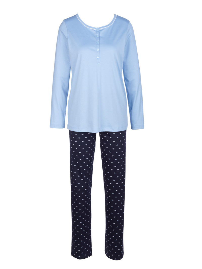 Dark Lapis Blue Calida Night Lovers Pyjama Women Sleepwear | MHQGY-0635