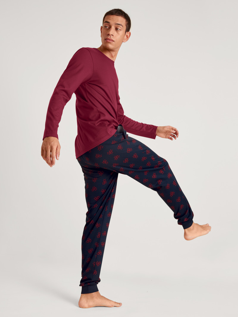 Dark Sapphire Calida Family & Friends Pants Men Sleepwear | EWDPM-4197