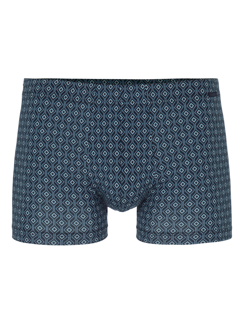 Dark Sapphire Calida Grafic Cotton Boxer Brief Men Underwear | IKUBA-2435