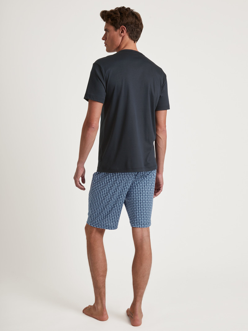 Dark Sapphire Calida Relax Streamline 2 Short Pyjama Men Sleepwear | MKZIF-7058