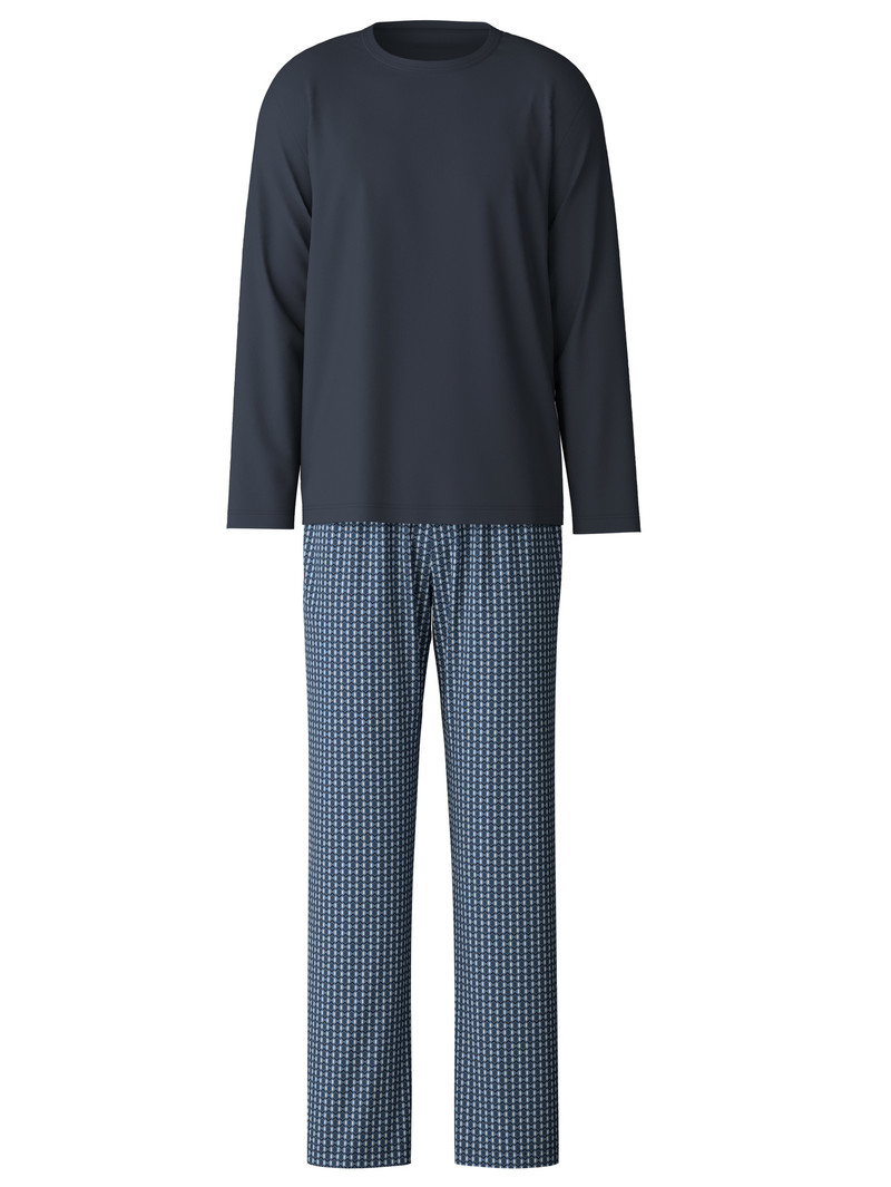 Dark Sapphire Calida Relax Streamline 2 Pyjama Men Sleepwear | WKZBC-6231