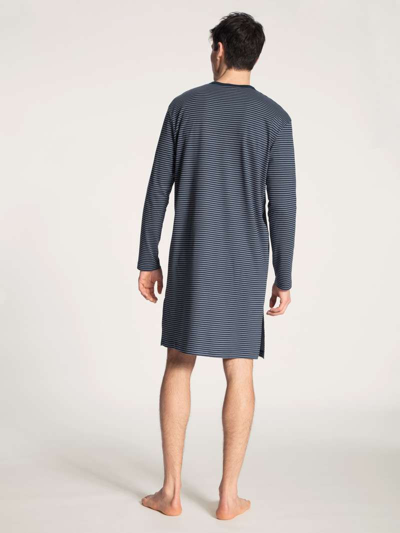 Dark Sapphire Calida Relax Streamline Nightshirt Men Sleepwear | AHNFO-6489