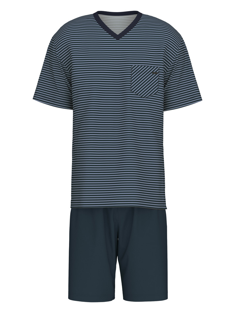 Dark Sapphire Calida Relax Streamline Short Pyjama Men Sleepwear | QIOYX-4071