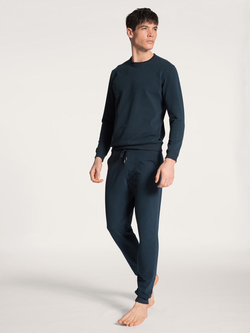 Dark Sapphire Calida Remix Basic Lounge Pants Men Loungewear | VBETG-2718