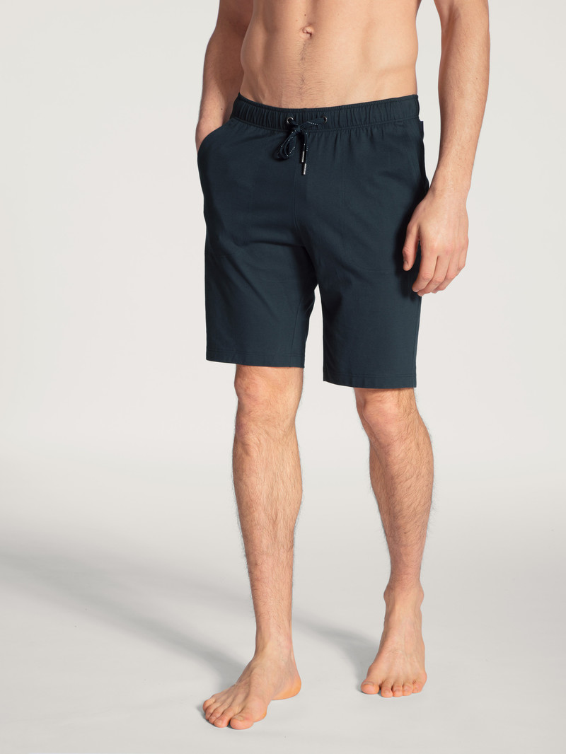 Dark Sapphire Calida Remix Basic Sleep Bermudas Men Sleepwear | SPIDJ-4961