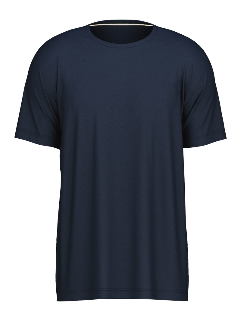 Dark Sapphire Calida Remix Basic Sleep T-shirt Men Sleepwear | DFRUP-4172