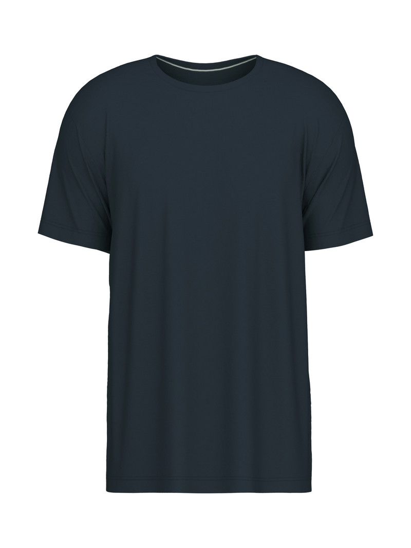 Dark Sapphire Calida Remix Basic Sleep T-shirt Men Sleepwear | DFRUP-4172