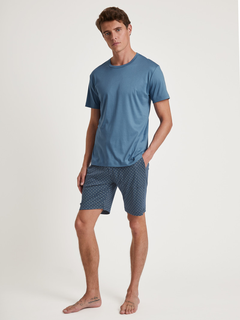 Dark Sapphire Calida Rmx Sleep Free Bermudas Men Sleepwear | EKGMU-3506