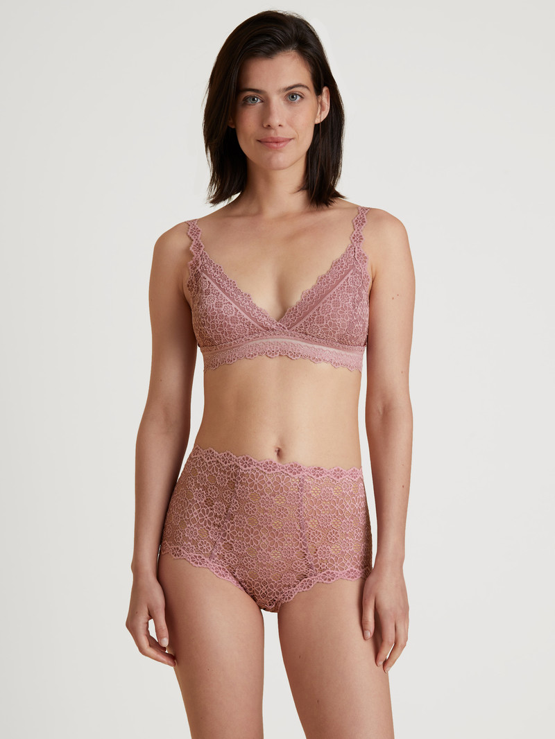 Dusky Orchid Calida Special Soft Bra Women Underwear | OTFNB-0784