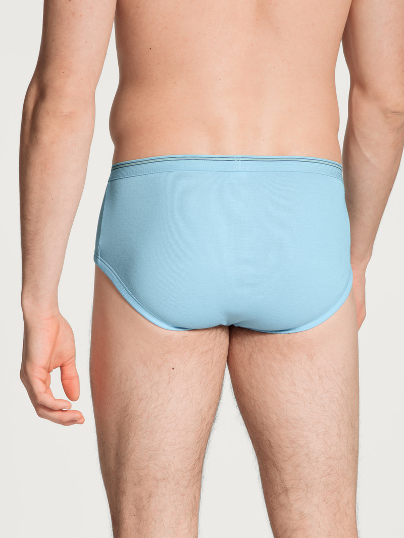 Eisblau Calida Twisted Cotton Classic Brief With Fly Men Underwear | XDRZH-4682