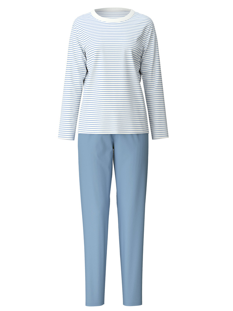 Endless Sky Calida Cotton Stripes Pyjama Women Sleepwear | TZSQG-4802