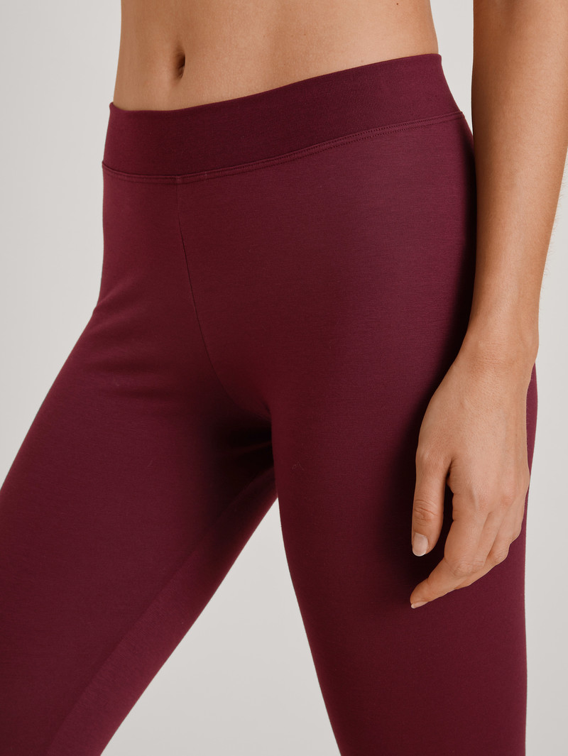 English Red Calida Elastic Leggings Women Yoga | LSJXI-2741