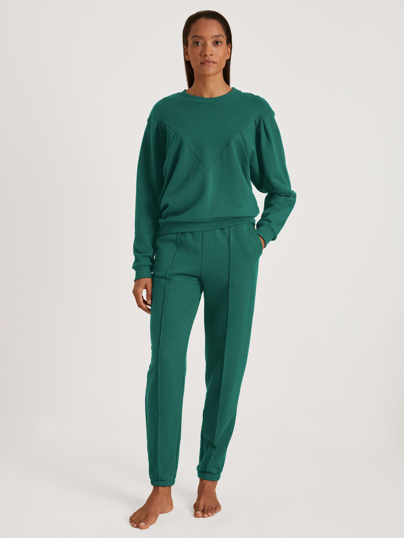 Galapagos Green Calida 100% Nature Relax Sweatpants, Cradle To Cradle Certified® Women Loungewear | STYZF-9153