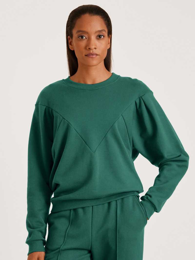 Galapagos Green Calida 100% Nature Relax Sweatshirt, Cradle To Cradle Certified® Women Loungewear | TSHAK-0615