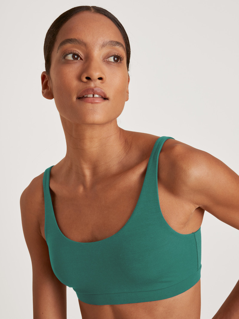 Galapagos Green Calida Natural Skin Bustier, Cradle To Cradle Certified® Women Yoga | XONGF-5382