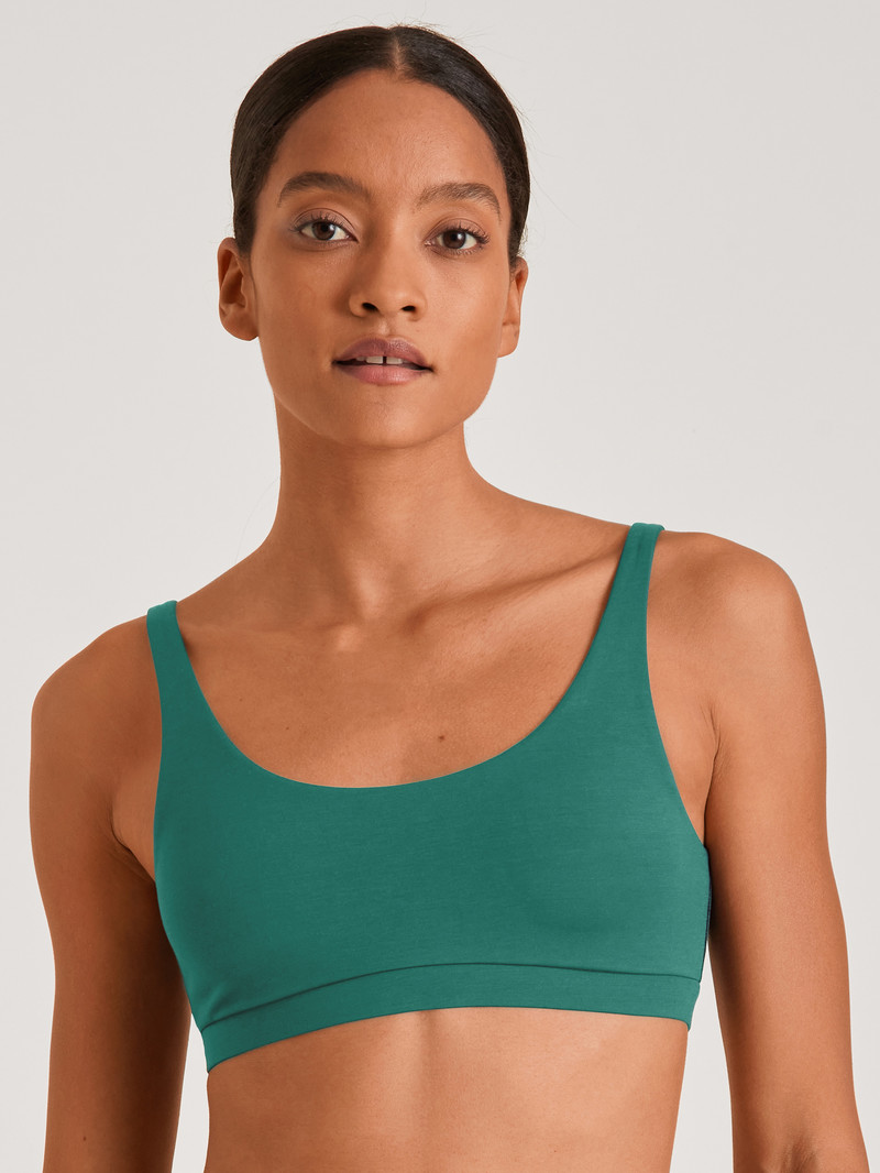 Galapagos Green Calida Natural Skin Bustier, Cradle To Cradle Certified® Women Yoga | XONGF-5382