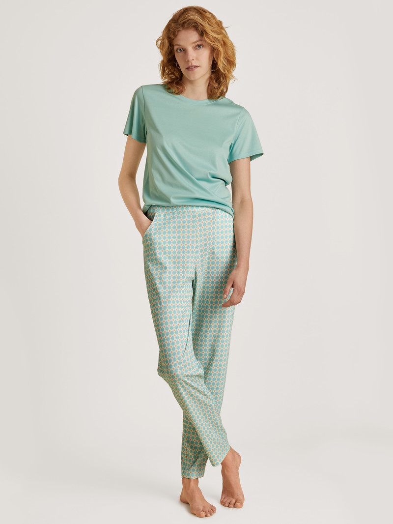 Glacier Blue Calida Favourites Balance Pants With Side Pockets Women Sleepwear | QXTKL-7625