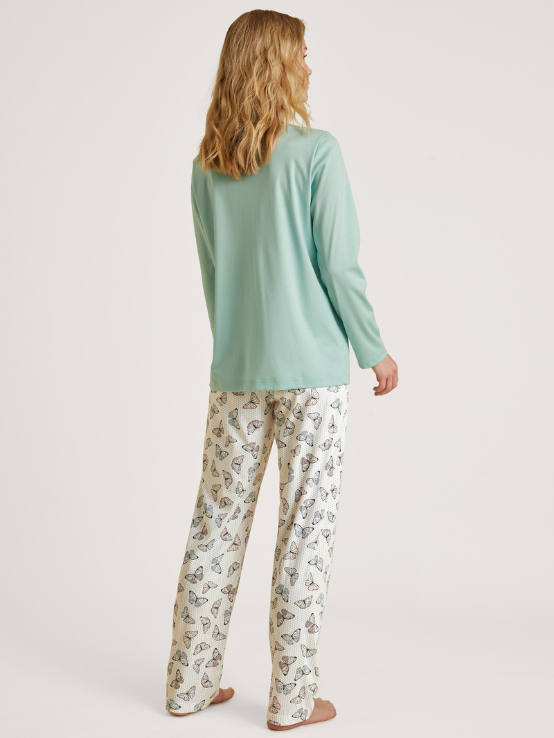 Glacier Blue Calida Night Lovers Pyjama Women Sleepwear | ZDTOQ-9576