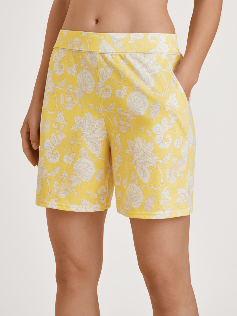 Golden Cab Yellow Calida Favourites Light Shorts Women Loungewear | MDXOP-2483