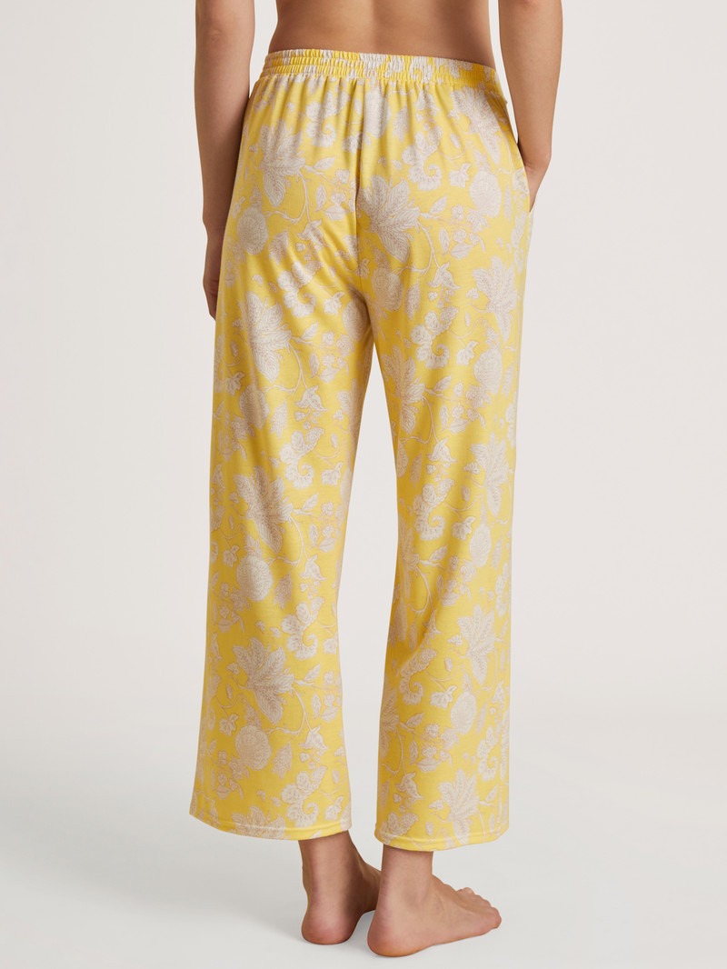 Golden Cab Yellow Calida Favourites Light 7/8 Pants Women Sleepwear | RZULD-1938