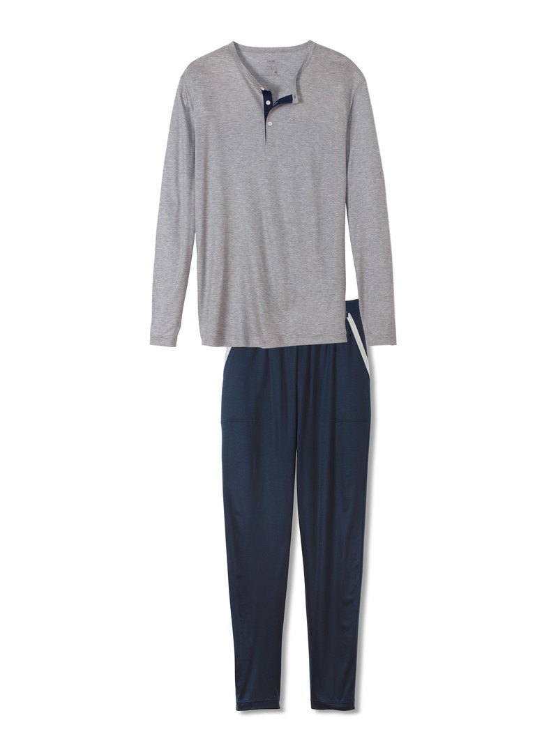 Gravel Melé Calida Circular Night Pyjama, Cradle To Cradle Certified® Men Sleepwear | RZGXJ-2603